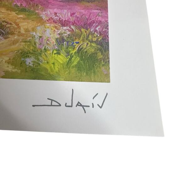 2015 Print DUAIV Arrivee Au Lac French Landscape COA - Picture 3 of 7